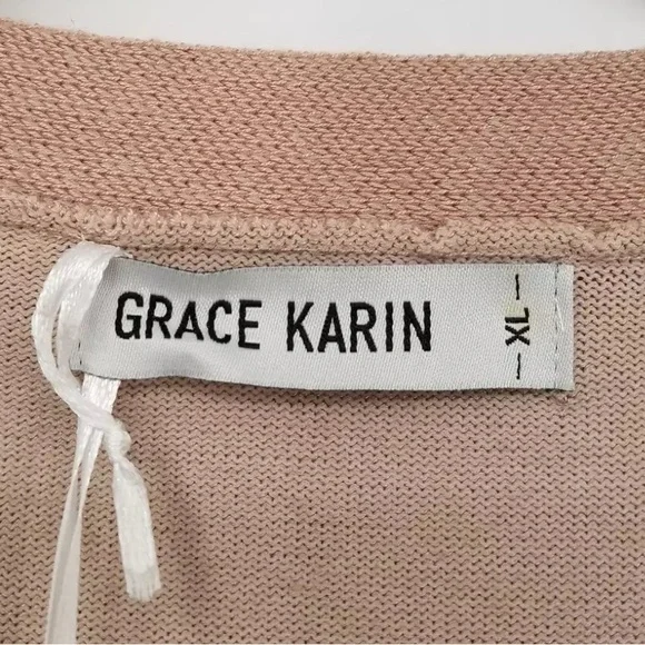 NEW [Grace Karin] Button-Up Cropped Long-Sleeved Cardigan Sweater Women’s Sz XL - Picture 14 of 16